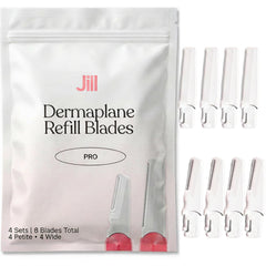 JILL front packaging showing eight refill blades and benefits