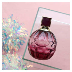 JIMMY CHOO Fever lifestyle evening look on vanity evoking night-out confidence