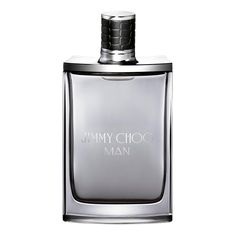 Jimmy Choo bottle front view showcasing sleek flask design and refined style