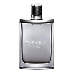 Jimmy Choo bottle front view showcasing sleek flask design and refined style
