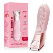 JMJDYITAO bikini trimmer front view showing controls and compact design for easy handling
