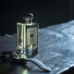 Jo Malone detail of citrus and basil notes highlighting fresh natural ingredients