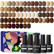 JODSONE front packaging showing full autumn gel polish set and neat gift-ready box