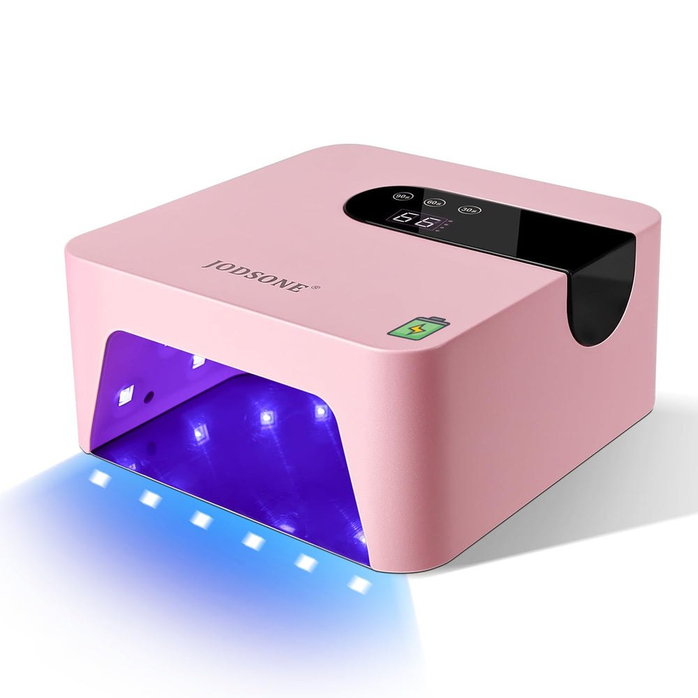 JODSONE front view pink lamp showing compact design and fast curing