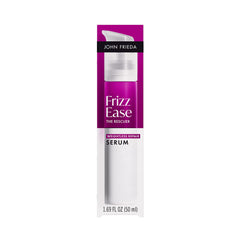 John Frieda front packaging shows bottle and benefits