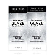 John Frieda front packaging showing clear gloss and product name for easy identification