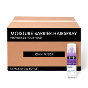 John Frieda front packaging showing firm hold and compact size benefits
