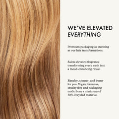 John Frieda spray action on hair demonstrating even mist for controlled lightening