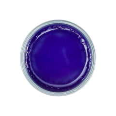 JOHNNY B. close-up purple tint in pomade, tones grey hair effectively