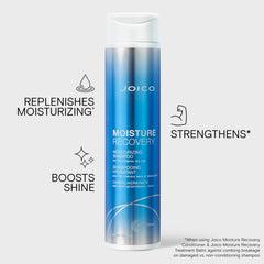 Joico conditioner cream texture on hand, shows rich moisturizing formula
