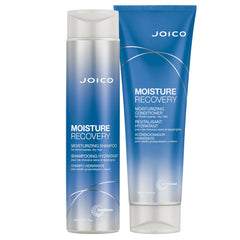 Joico front packaging showing shampoo and conditioner, promotes hydration
