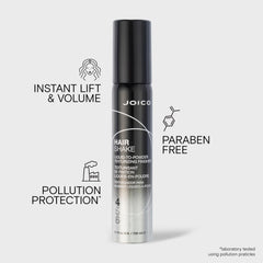 Joico Hair Shake nozzle close-up illustrating even spray for controlled application