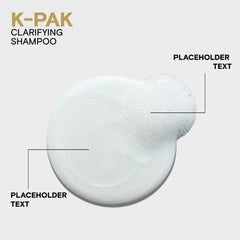 Joico K-PAK bottle label highlighting keratin and botanical ingredients for strengthening benefit