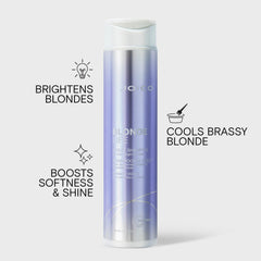Joico violet shampoo creamy texture close-up for brass control