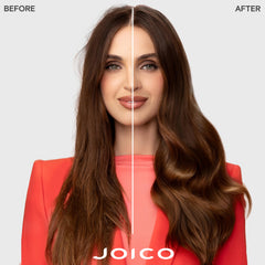 Joico pump dispensing shampoo illustrating easy one-handed use