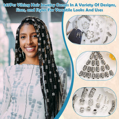 Jollidecor close-up of metal bead texture highlighting smooth inner surface to protect hair
