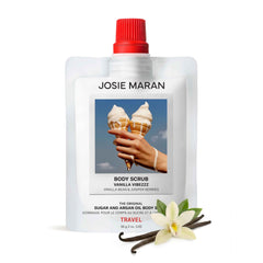 Josie Maran front jar image showing compact travel packaging and easy portability