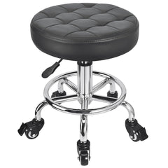 JOSTZHXIN front view of low roller stool showing compact stable base and seat comfort