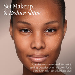 Jouer translucent powder swatched on skin showing natural, non-ashy result