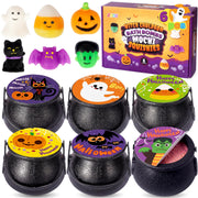 JOYIN front packaging showing six Halloween bath bombs and toys, clear gift presentation