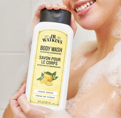 J.R. Watkins ingredients label highlighting natural extracts and absence of parabens