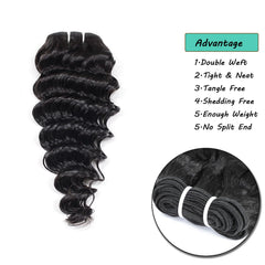 JTdebade hair in stylist hands demonstrating easy styling and versatility