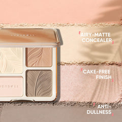 JUDYDOLL swatches on arm showing buildable pigment and color range