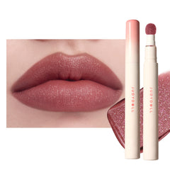 JUDYDOLL front view of red matte lipstick showing elegant packaging and appeal