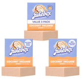 JUKEBOX front packaging showing coconut dreamin bars and benefits
