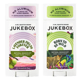JUKEBOX front packaging showing both lavender and wild scent benefits