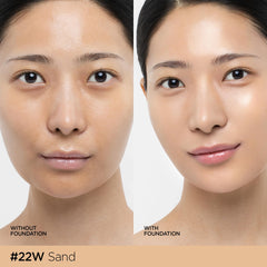 JUNG SAEM MOOL open cushion with puff showing easy tap application benefit
