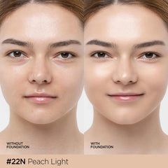 JUNG SAEM MOOL open compact with puff demonstrating quick on-the-go application