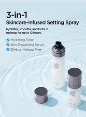 JUNG SAEM MOOL spray in use on model for quick makeup refresh benefit