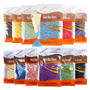 JunKuJK front packaging showing full 12-piece hard wax kit and tools benefit quick identification