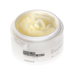 JUNO & Co. Clean10 front jar showing product packaging and size, highlighting refillable design