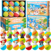 JuraFizz front packaging showing 24 bath bombs, perfect gift display
