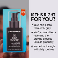 Just for Men application image massaging scalp to show simple routine