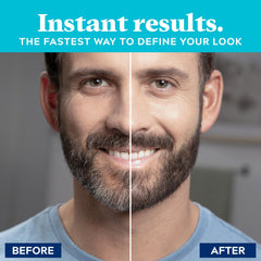 Just for Men application brush close-up demonstrating precise coverage