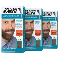 Just For Men product front packaging showing three M-30 boxes and brand benefit