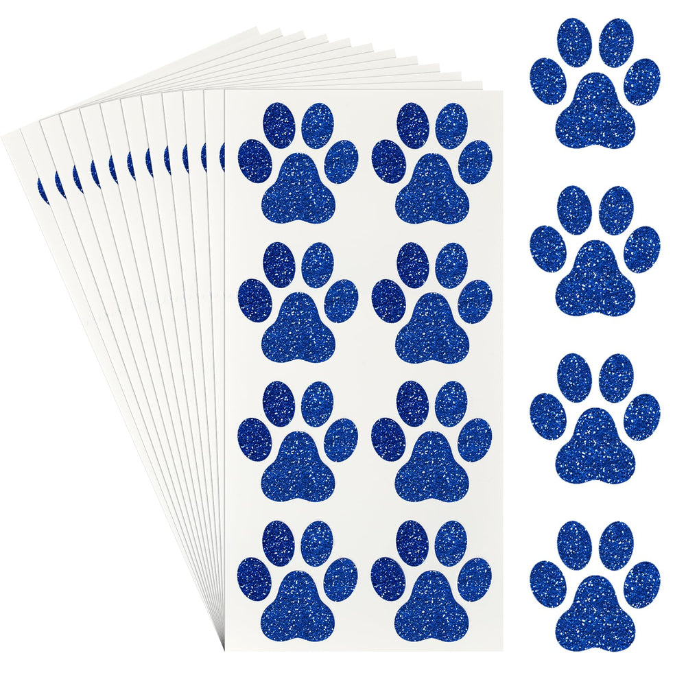 Jutom front packaging showing 30 sheets and 240 glitter paw tattoos for parties