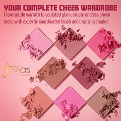 Juvia's Place arm swatches demonstrating buildable pigment and shade range