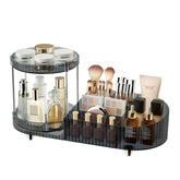 Jywantful front view of organizer showing tidy cosmetics and clear smoky finish for neat counters