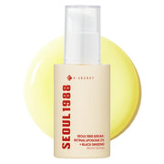 K-SECRET front bottle showing sleek serum packaging and visible formula benefits