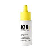 K18 front bottle view showing compact treatment and easy storage benefit