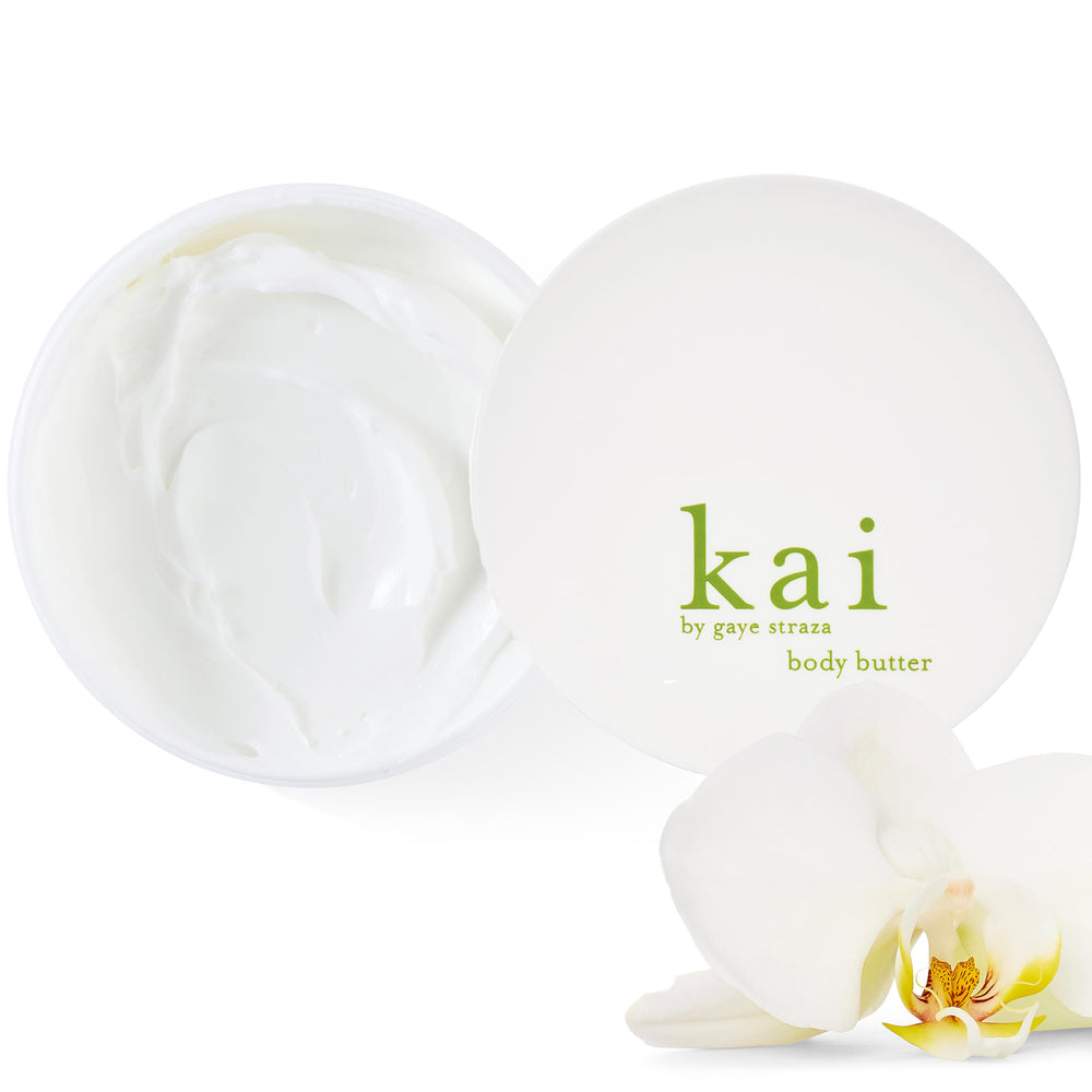 kai body butter front jar showing packaging and brand for elegant display