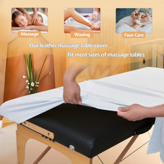 KAKU HOME face cradle cover fitted on headrest showing clean, comfortable client support benefit
