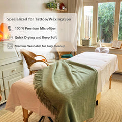 KAKU HOME flat sheet draped over table displaying full coverage and neat presentation benefit