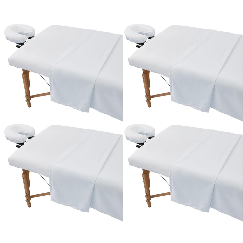 KAKU HOME front view of four boxed sheet sets showing ready-to-use spa supply benefit
