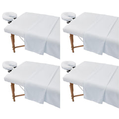KAKU HOME front view of four boxed sheet sets showing ready-to-use spa supply benefit