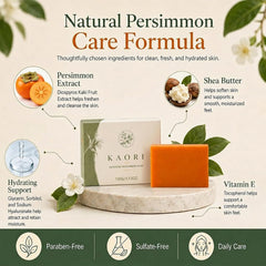 Kalani Glow Kaori persimmon extract ingredient photo highlighting natural deodorizing